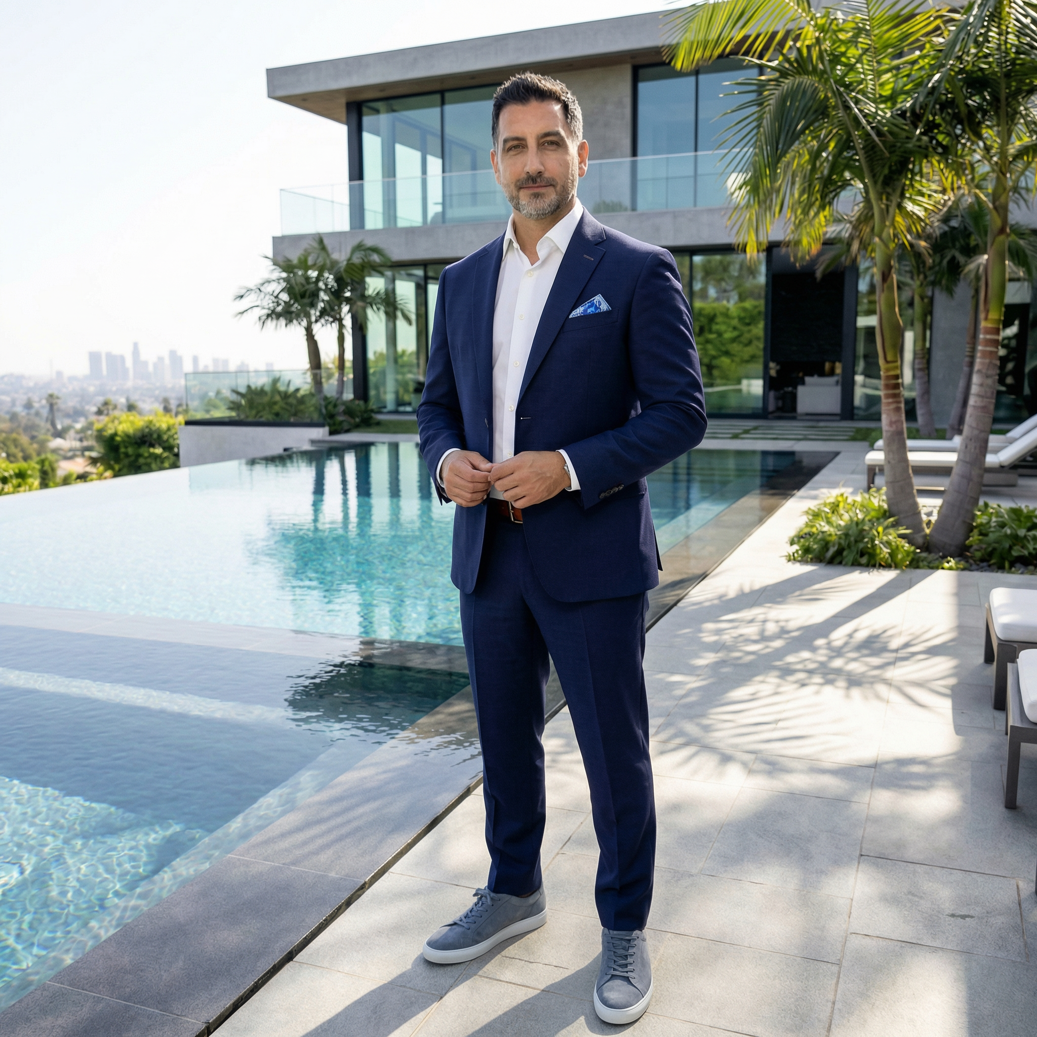 Aerial view of California's dramatic coastline and mountains